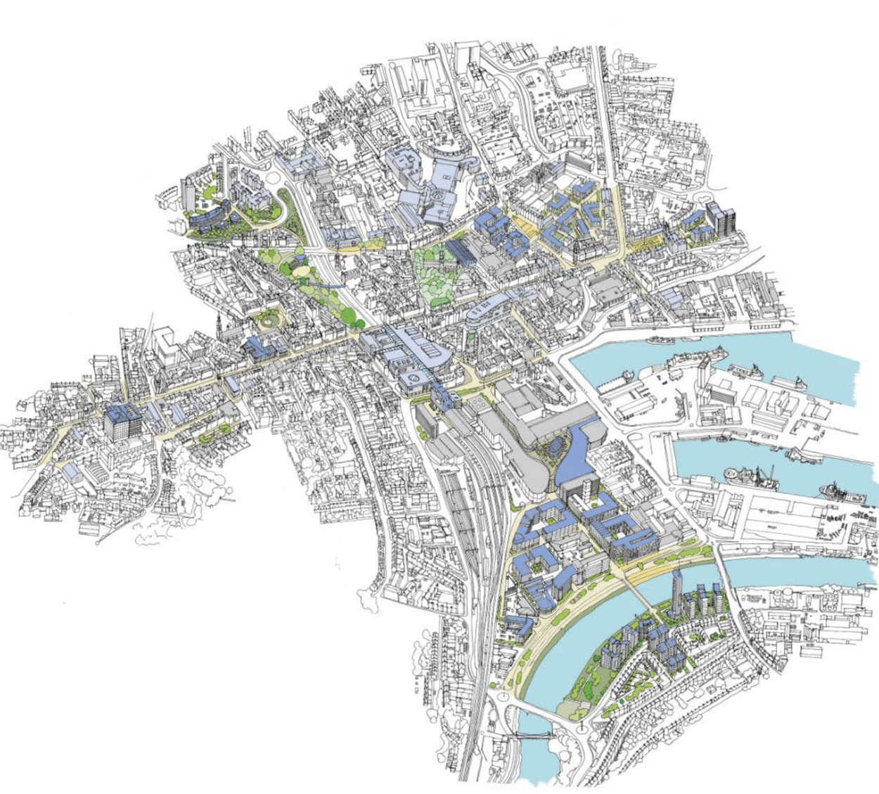 Savills Brought In To Steer Aberdeen S Housing Strategy PrimeResi   Aberdeen City Masterplan Vision Map 