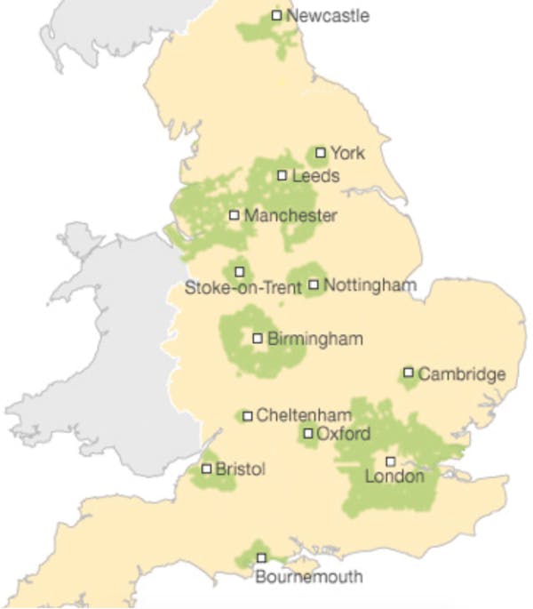 Image for Think tank calls for the abolition of the Green Belt