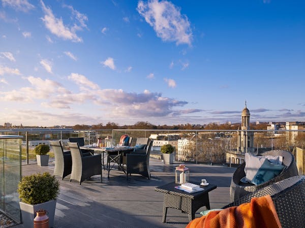 Image for Fitzrovia penthouse with roof terrace 'larger than the average family home' comes to market