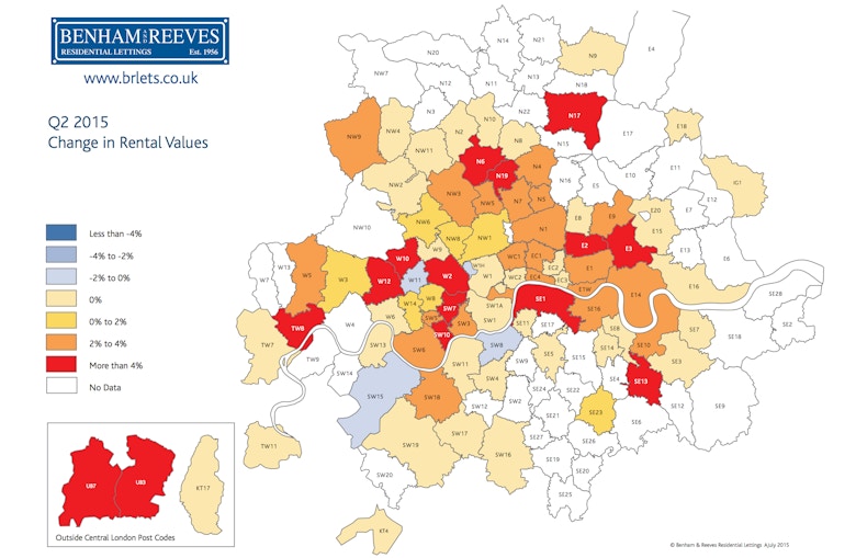 ‘Dramatic’ increase in rental values recorded across almost all London ...