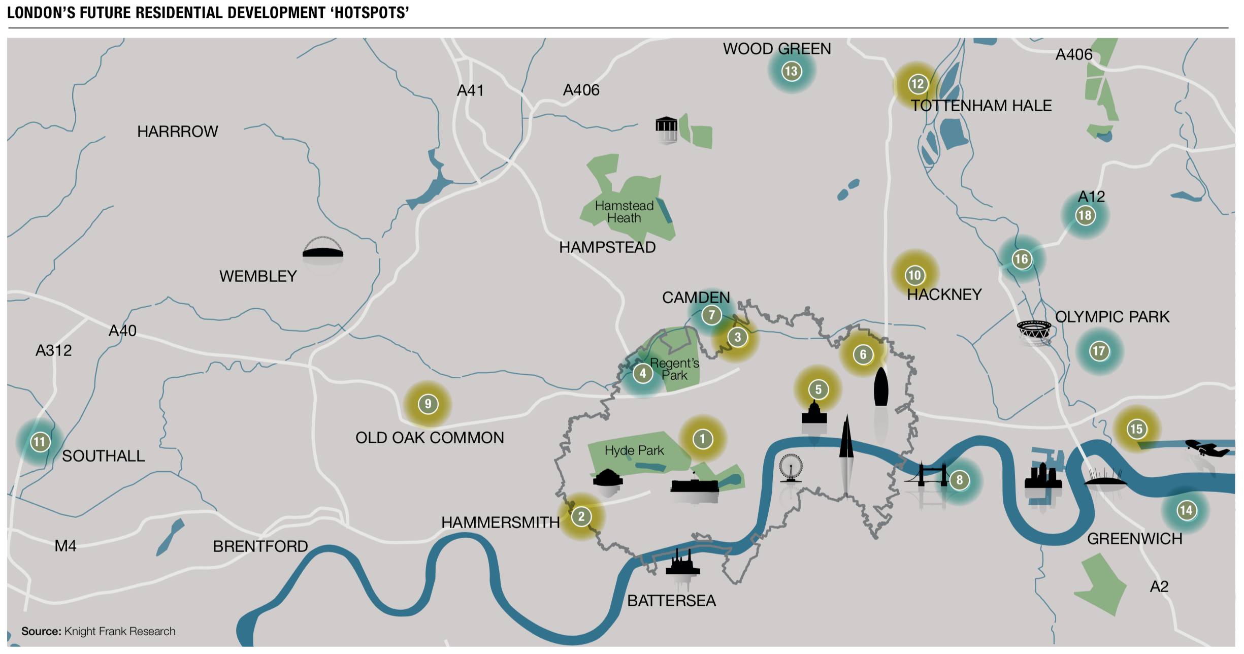 London’s Development Hotspots: 18 areas set to out-perform - PrimeResi