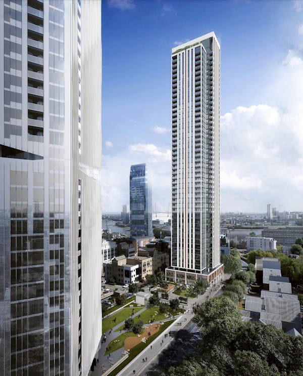Image for £230m 48-storey resi tower in South Quay gets the go-ahead
