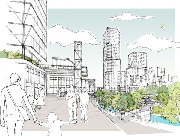 Image for Plans revealed for 'an entire new district' in Manchester city centre