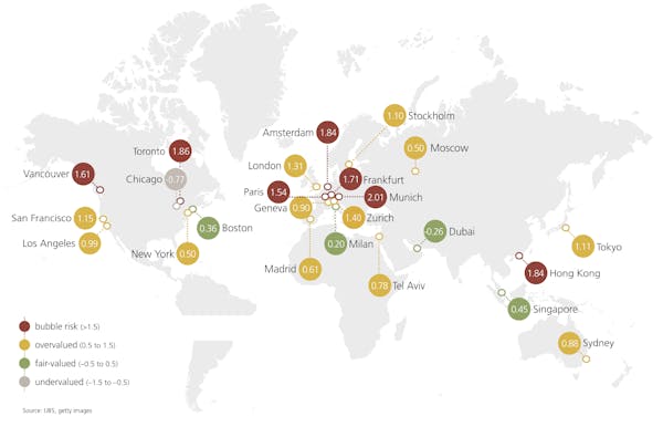 Image for London's property market moves 'out of bubble risk territory' for the first time in four years