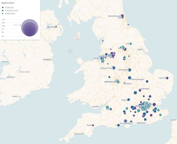 Image for Mapped: The 'meteoric' rise of 'American-style' build-to-rent in the UK