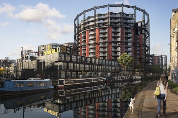 Image for Plans lodged for 550 new homes at Bethnal Green's gasholders
