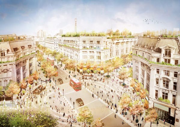 Image for 'London’s front door': Oxford Circus to be transformed into two pedestrian piazzas