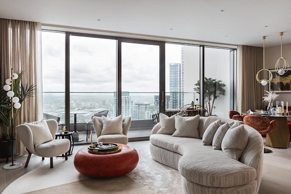Image for In Pictures: Echlin designs 'vibrant & artistic' Canary Wharf penthouse