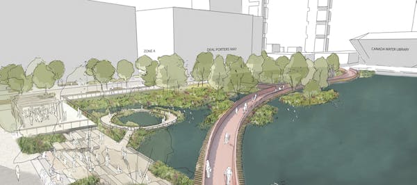 Image for British Land opens Canada Dock 'urban wetland' plan for public view