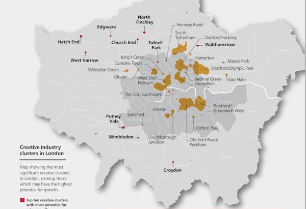 Image for Mapped: The impact of ‘creative clusters’ on house price growth