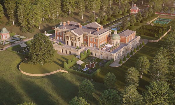 Image for Grandest Designs: 'Britain’s biggest self-build project’ offered for £15mn, with plans for a new Palladian-style mega-mansion
