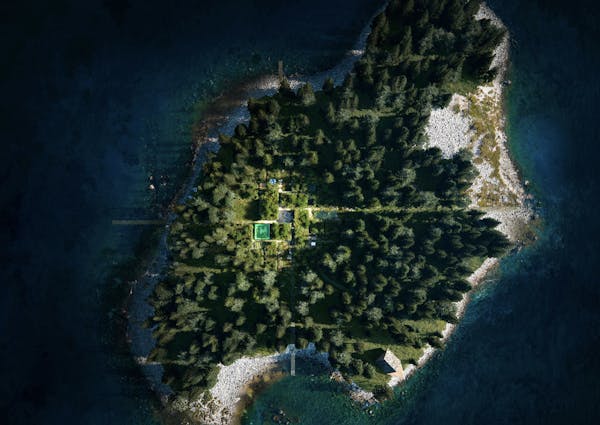 Image for Fashion brand's 'pragmatic utopia' private island concept heads to auction