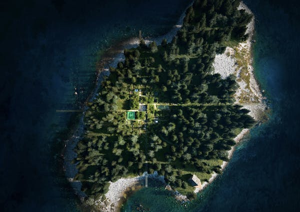 Image for Fashion brand's 'pragmatic utopia' private island concept heads to auction