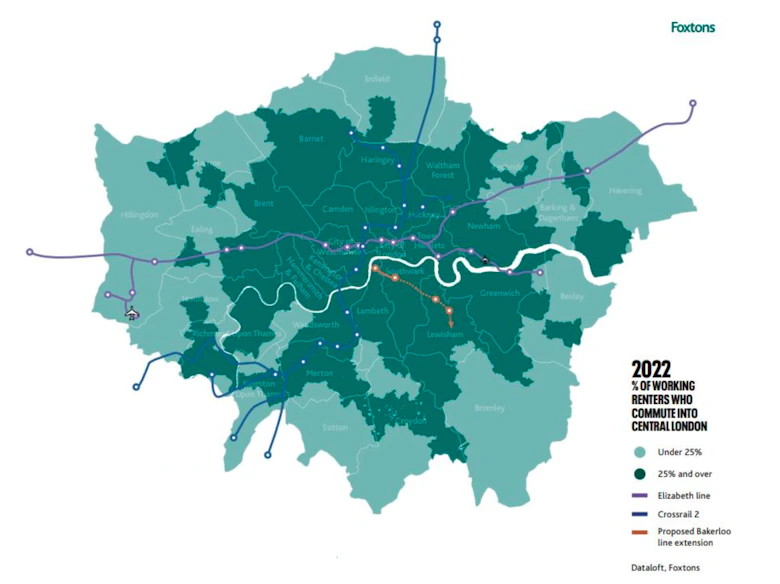 Commutable London grows: How improved transport & work-from-home trends ...