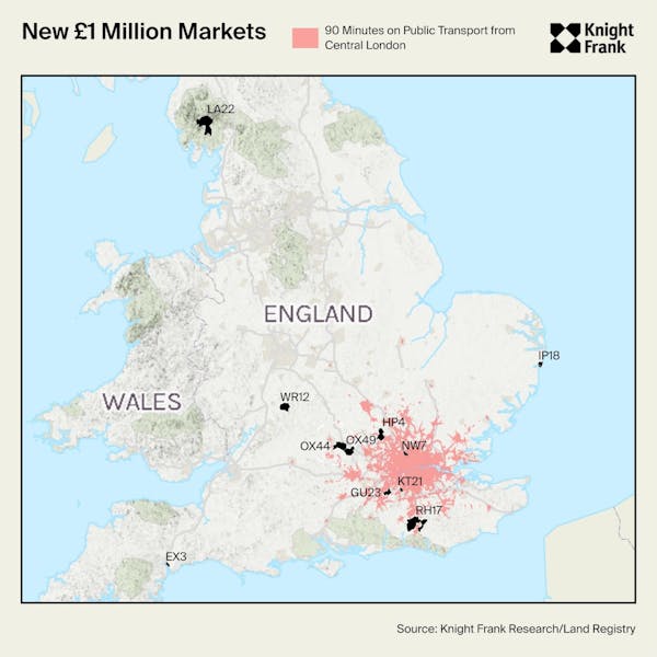 Image for Where are the UK's new £1mn property markets?