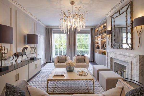 Image for In Pictures: Top designer lists 'haute-luxe' Nash townhouse in Regent's Park