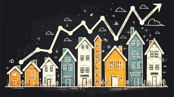 Image for UK house prices have climbed 74% in the last 20 years; London prices are up 119%