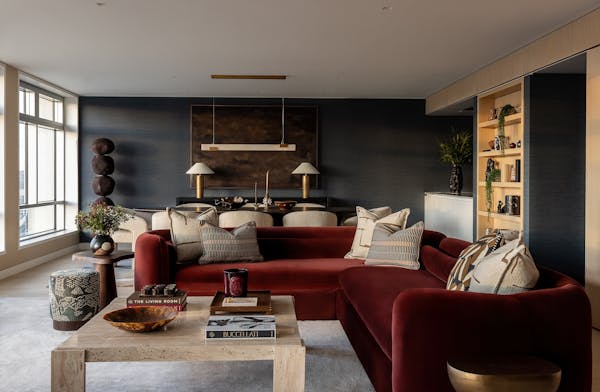 Image for In Pictures: Centre Point apartment 'channels the spirit of a New York penthouse through the lens of British artistry'