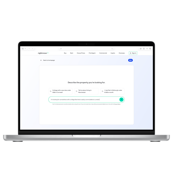 Image for Rightmove rolls out AI-powered 'conversational' property search