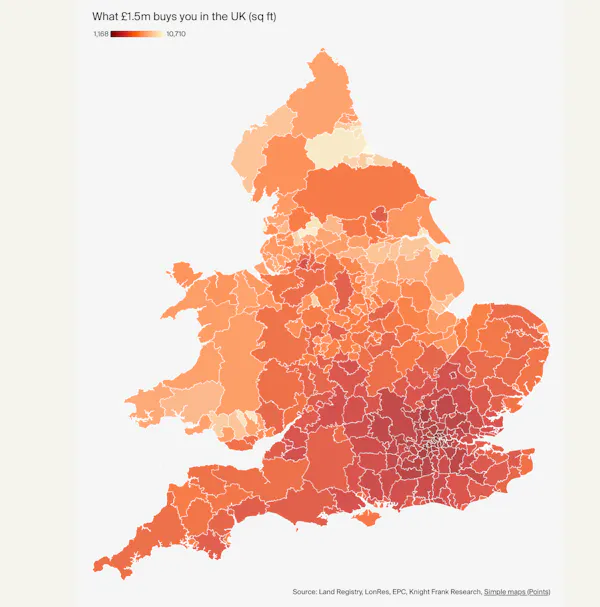 Image for From Kensington to Hartlepool: Mapping the mansion tax
